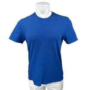 Vince Men's Blue Cotton Knit Short Sleeve Crew Neck Basic Tee T-Shirt Top Size S